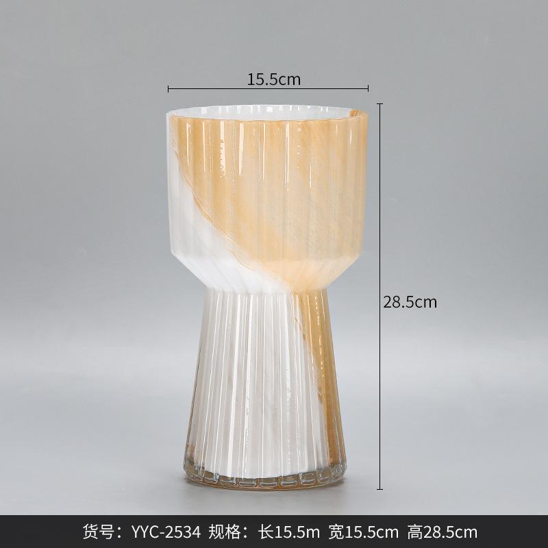 Creative Colorful Irregular Hydroponic Glass Vase for Home Decor Ins Style Living Room Entryway