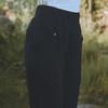 CHALLENGER Women'S Cushion Fabric Wide Elastic Cargo Jogger Pants Black