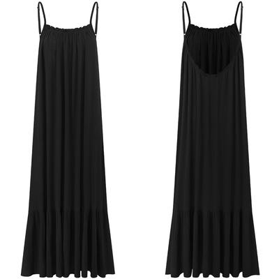 Women's Dress, Color, Casual Loose Fit, Vintage Design Dress.