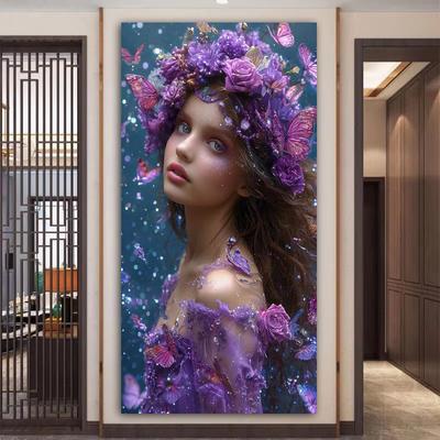 Diamond Painting New Collection Woman with Bright Makeup Diy Full Rhinestone Embroidery Girl Mosaic Cross Stitch Kits Wall Decor