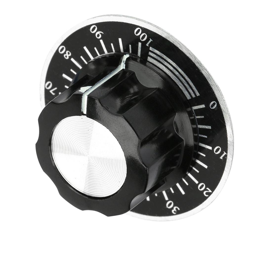 MF A03 Potentiometer Knurled Knobs Volume Control Cap  Digital Dial Scale Plate