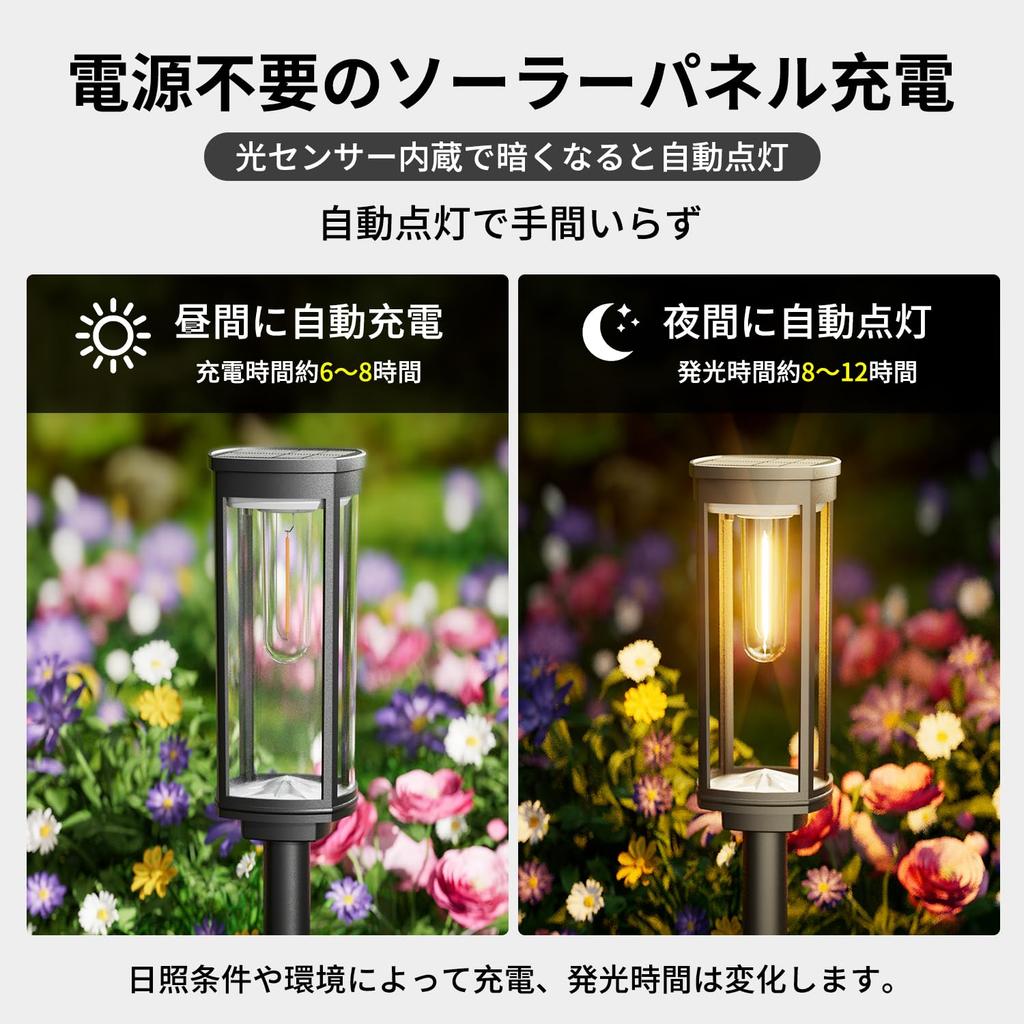 Solar-Powered Outdoor Garden Lights, IP65 Waterproof, Warm White, Stylish, Set of 8 Solar LED Lights, Bright, Automatic OnOff, Recessed, for Lawns,