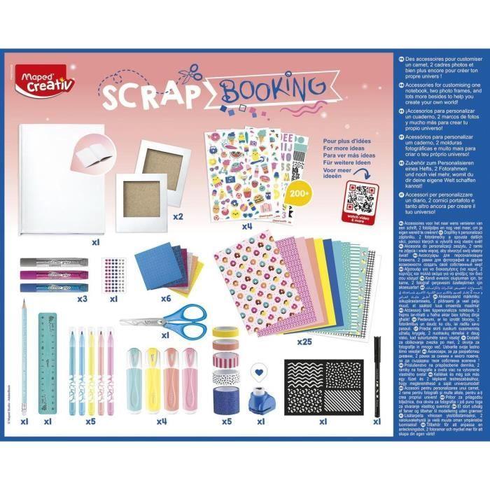 Coffret scrapbooking - maped - kit complet avec plus de 50 accessoires - age 7+