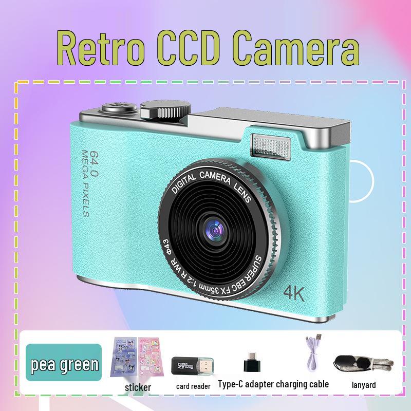 High-Definition Dual-Lens CCD Camera: Portable Digital Camcorder for Student Parties & Selfies