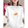 Women's Printed Round Neck Short-Sleeve T-Shirt - Stylish, Relaxed Fit, Age-Defying, Slimming, Casual Wear