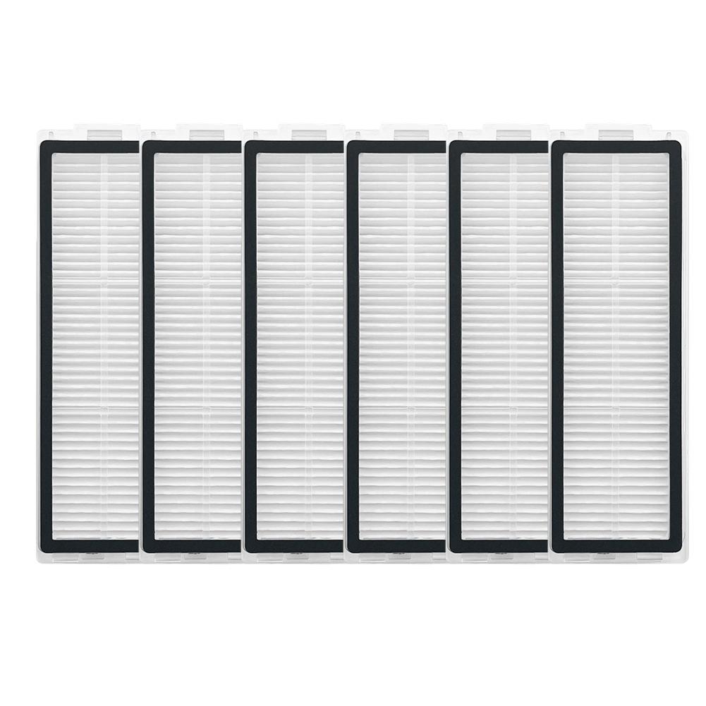 6-Pack Filters Replacement for Xiaomi For Mijia 5 Pro OV21CN Robot Vacuum Cleaner Vacuum Cleaner Filter Accessories