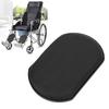 Wheelchair Elevated Leg Rest Calf Pad Leather Replacement Wheelchair Calf Pads for Most Manual Wheelchairs Black