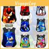 Nowy plecak dziecięcy Sonic dla chłopców i dziewcząt, modny plecak szkolny z kreskówką, średni rozmiar, pojemność 20-35 l