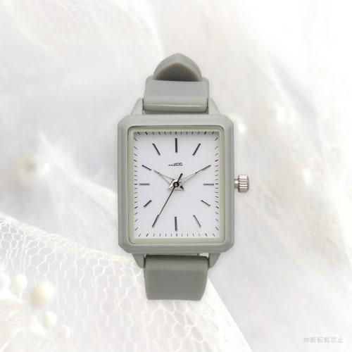 Fieldwork Women's Analog Watch with Silicone Strap, Rectangular, Tango Gray, JN027-2