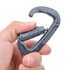 1 pcs 7075 Aerospace Aluminum 12KN D Shaped Buckle Carabiner Clip Outdoor Safety Accessorygray