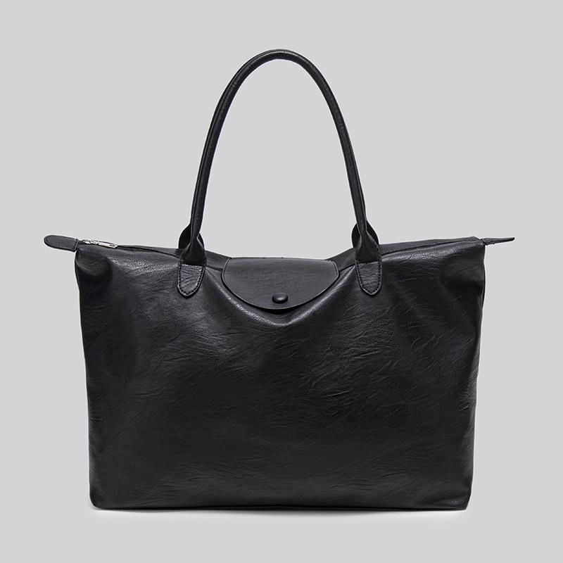 

Lightweight Waterproof Large Capacity Commuting Tote & Travel Handbag чёрный