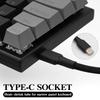Mechanical Keyboard Aviation Plug Coil USB Type-C Cable Metal Pilot Connector Game GX16 USB Keyboard Cable Keyboard Accessories