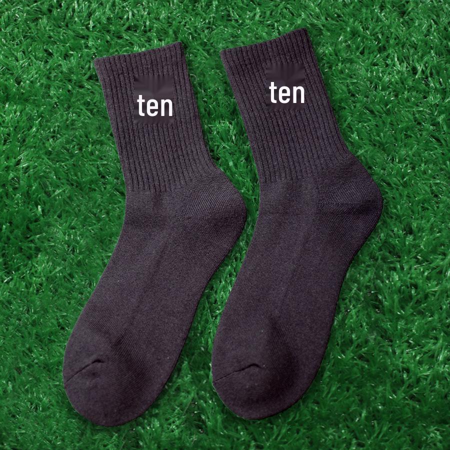 

Thick Cushion Mid-Calf Sports Socks for Cross-Border Football, Running, Yoga, Tennis, and Basketball 39-45 чорний