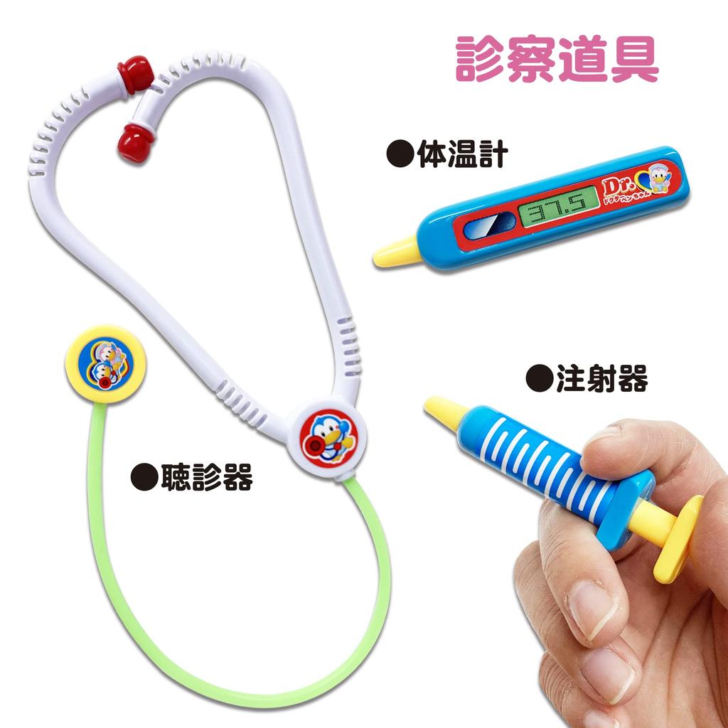 Doctor Play Toy with and Press the Button to Light Play and Play Doctor and Nurse Roles Fun! Stethoscope, Syringe, Thermometer. Up, Talk, Melodies, (1