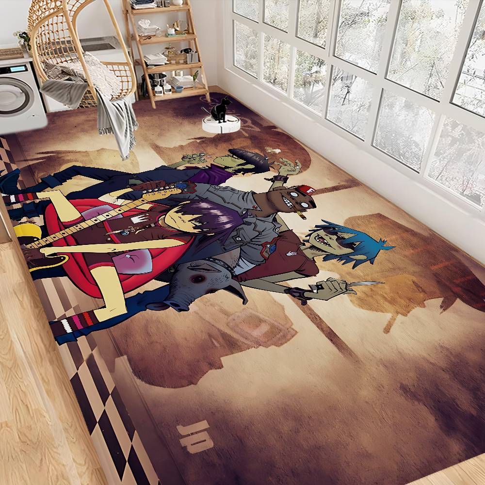 Music Cool Band G-gorillaz Door Mat Washable Non-Slip Living Room Sofa Chairs Area Mat Kitchen Doormat Area Rug