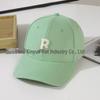 R Standard Hard Top Unisex Baseball Cap - Korean Style with Sun Protection