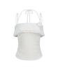 ILLIGO Rose Ruffle Sleeveless White