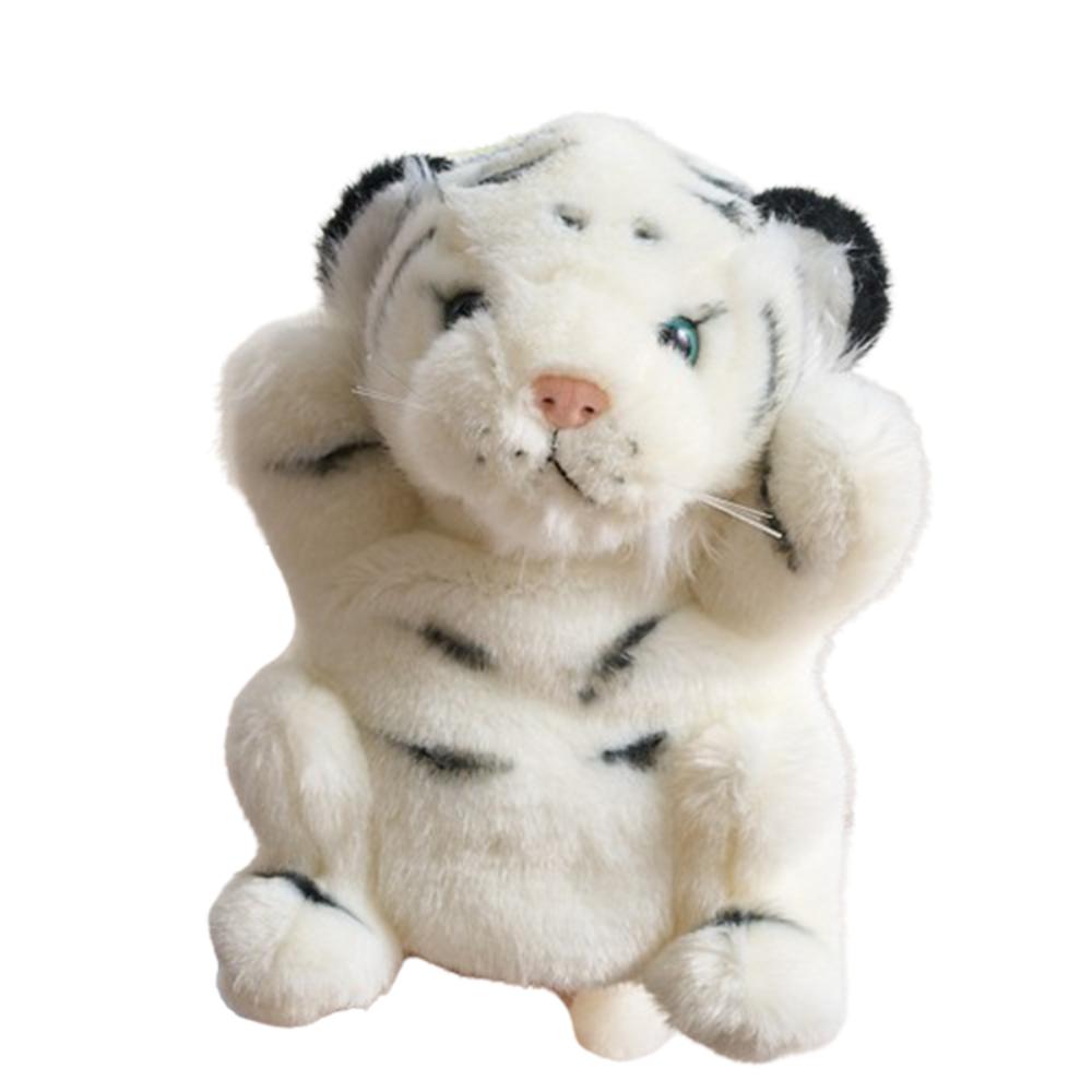 

Soft Hand Finger Story Puppet Storytelling Stuffed Plush Tiger Toys Story Time белый