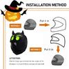 1 PC Motorcycle Helmet Cover, 40 cm x 28 cm x 26 cm Little Devil Halloween Festive Atmosphere Decorative Soft Fabric Cover, Modification Accessories,