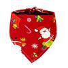 Holiday Pet Neckwear, Soft Christmas Neckerchief Cartoon Printed Dog Scarf Collar for Picture Days, Party Wear and Seasonal Style