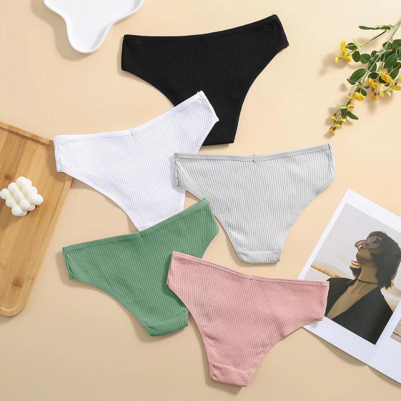 Cotton Panties Women's Comfortable Briefs Waffle Style Underwear Female S-XL Soft Underpants Ladies Panties