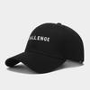 1“Challenge”fashionable embroidered baseball cap with sun protection for both men and women