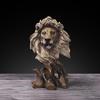Creative Faux Wood Eagle Head Ornament for Home or Office Decor - Retro Moving Gift
