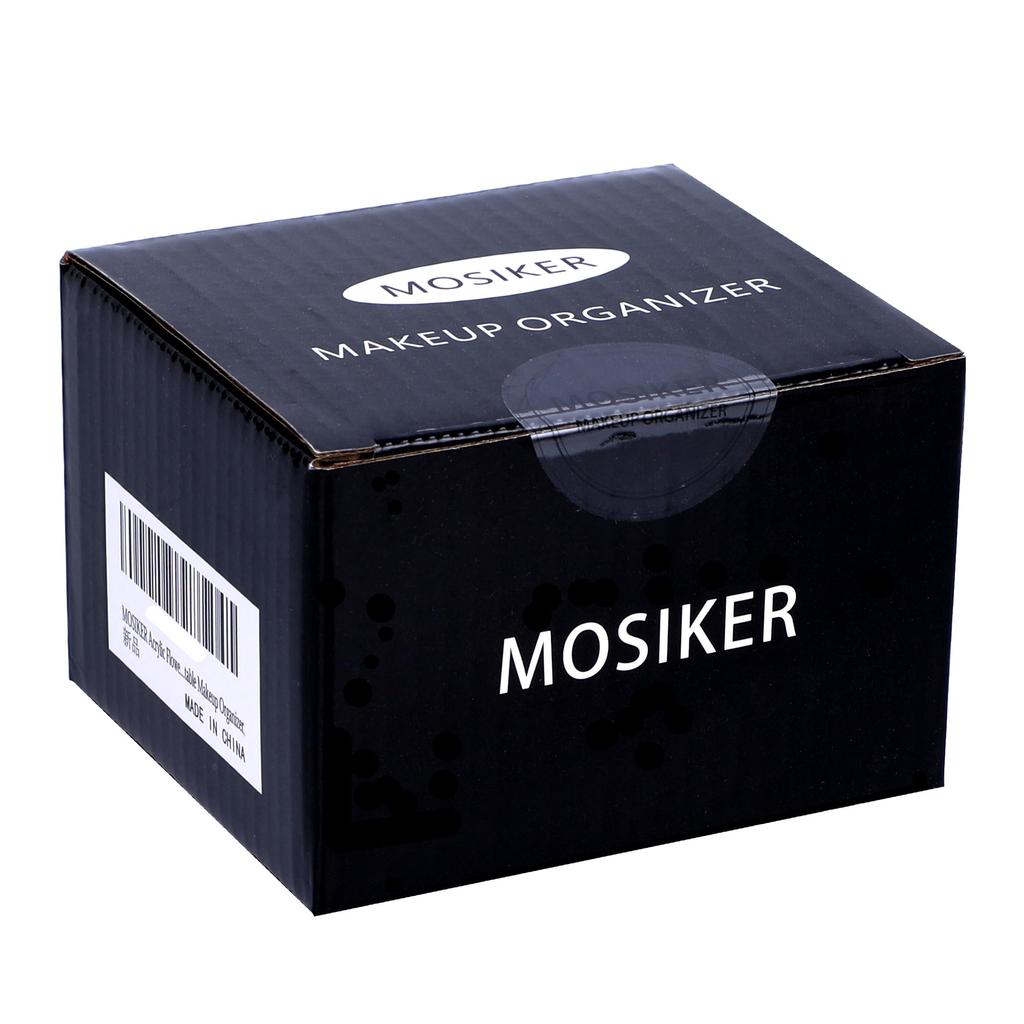 MOSIKER Lip Storage Lip Stand Makeup Brush Transparent Cute Desktop Stylish Cherry Blossom Shape Case, Small, Acrylic, Drawer,