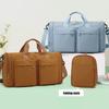 Foldable Gym Tote Unisex Duffle Bag with Shoe Compartment Wet Pocket Nylon Weekender Bag for Fitness Travel Swimming