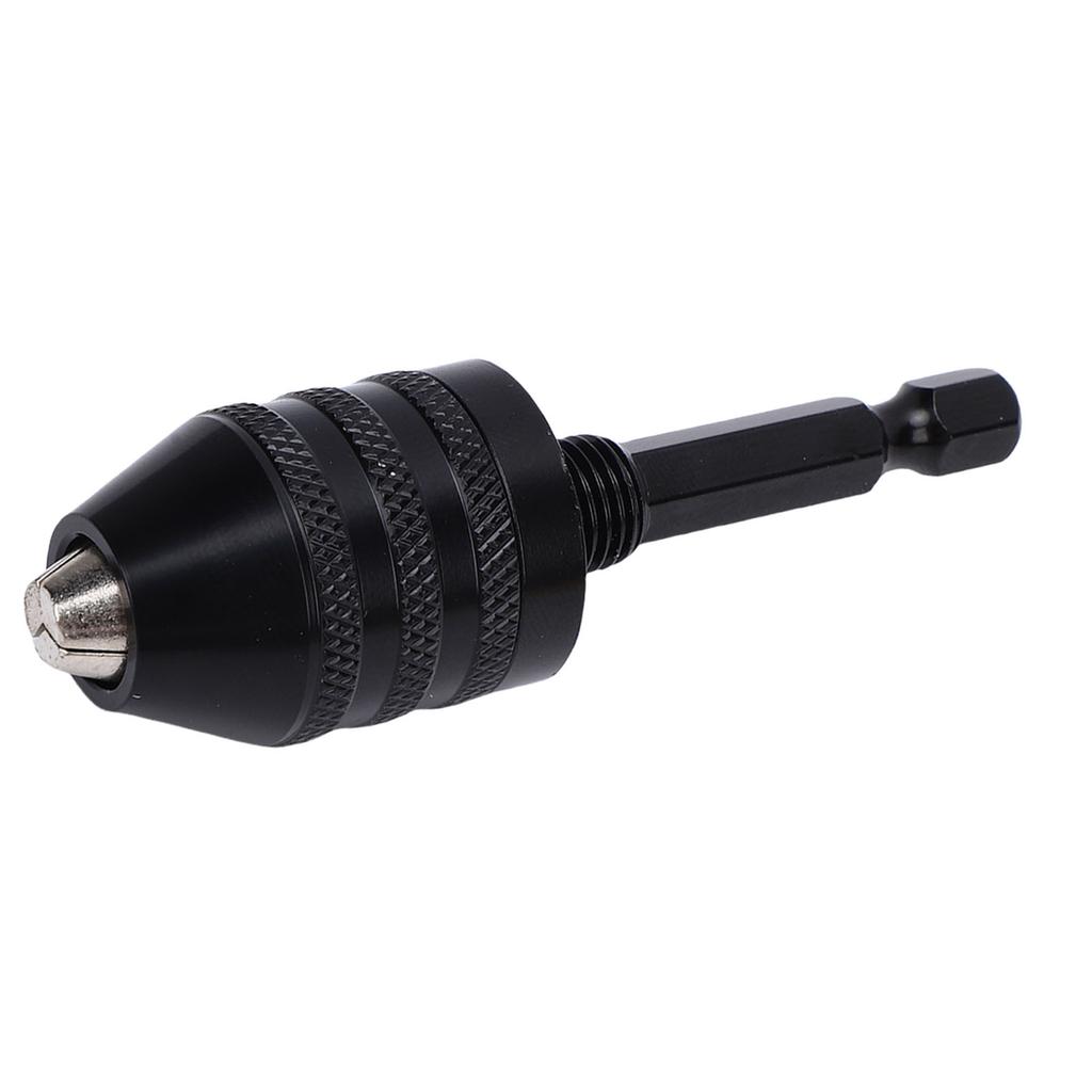 1Celsius4\ Hex Shank Drill Chuck, 3 Jaw Adapter Clamping Range Conversion Chuck for Cordless Screwdriver, Wide Compatibility with Alloy Steel Constru