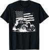 1932 Deuce Coupe Classic Front Corner Shot American Flag T-Shirt