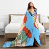 Cartoon manga A-Anne of Green Gables Super Soft Blanket  Kids Plush Throw Blanket Street Trend Flannel Bedspread Sofa Bed Cover