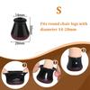 24 Pcs Chair Leg Floor Protectors for Hardwood Floors Silicone Covers Felt Pads Furniture Leg Caps Anti-Scratch Reduce Noise Fit 14-40mm