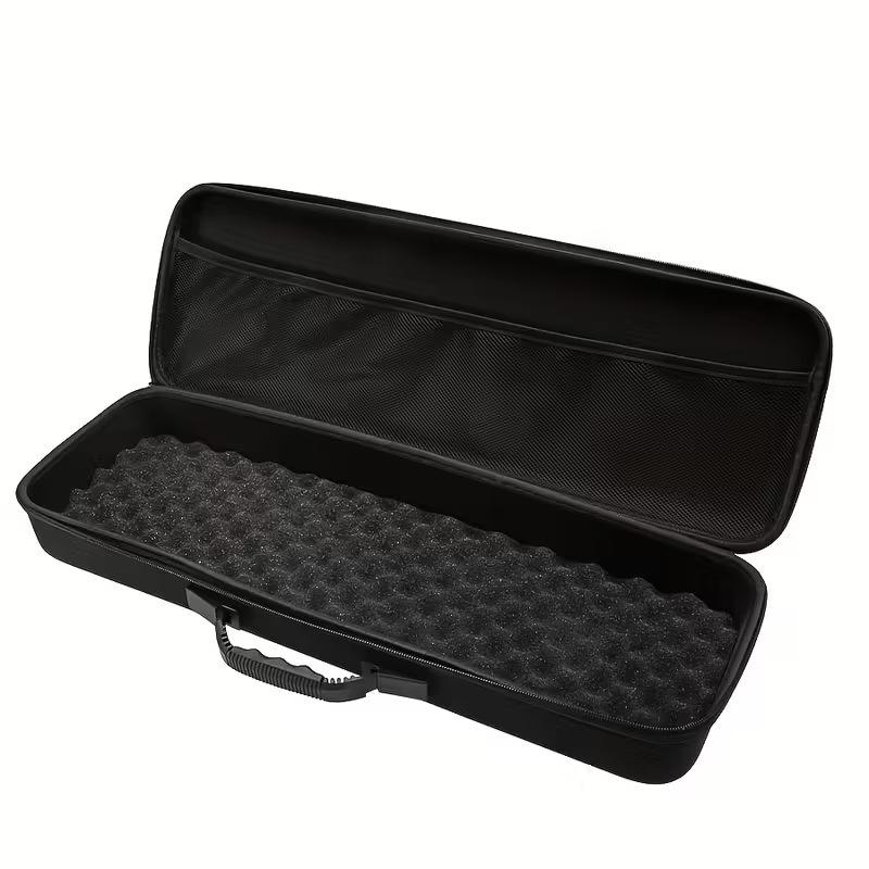 HILDA Black EVA Hard Shell Fishing Gear Box - Shockproof Rod & Reel Storage