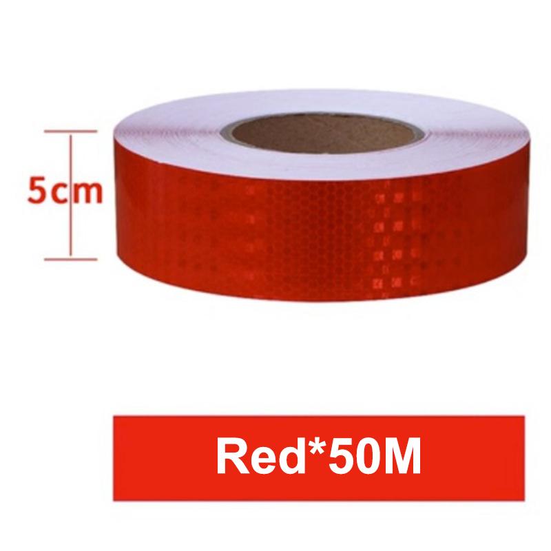 1 Roll Shining Reflective Safety Warning Tape Self Adhesive Twill Printing Reflective Tape For Car