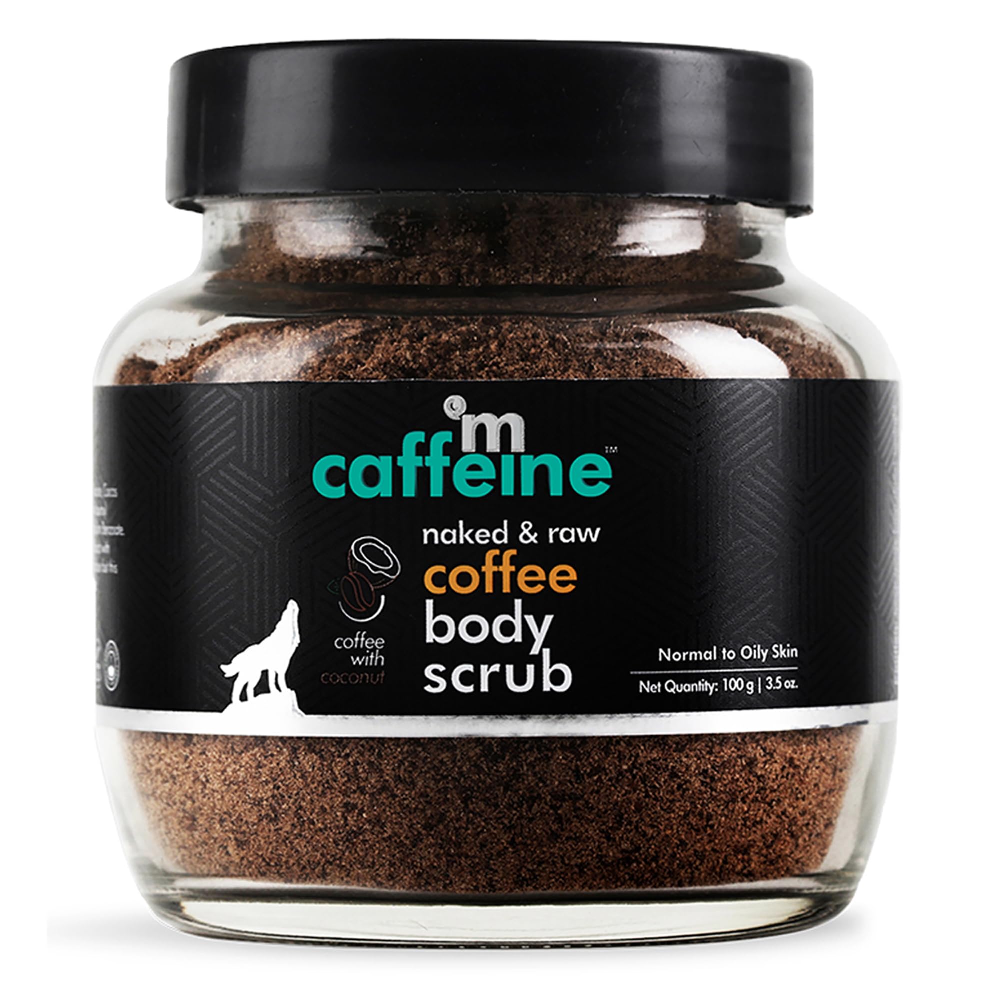 

mCaffeine Exfoliating Coffee Body Scrub Powder Jar for Tan Removal&Soft-Smooth Skin|De-Tan Bathing Scrub With Coconut Oil,Removes Dirt&Dead Skin From