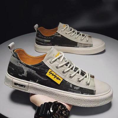 Summer Men's Board Shoes New High End Low Top Shoes, Men's Trendy Popular Canvas Shoes, Men's Student Trendy Versatile