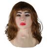 Long Hair Beautiful Woman Funny Mask Costume Headpiece For Halloween Parties And Events