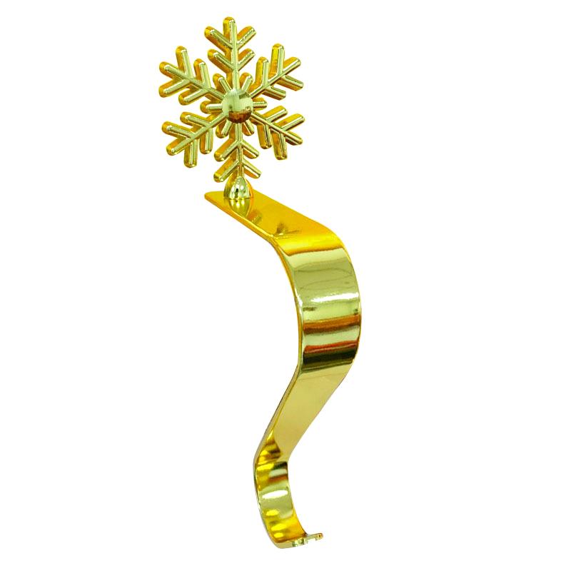 1 Stück Kaminhaken Wohnzimmer Schneeflocke Baum Elf Zuhause Weihnachtsstrumpfhaken Weihnachtsgeschenk Goldener Silberner Haken Schlafzimmer Metall Küche