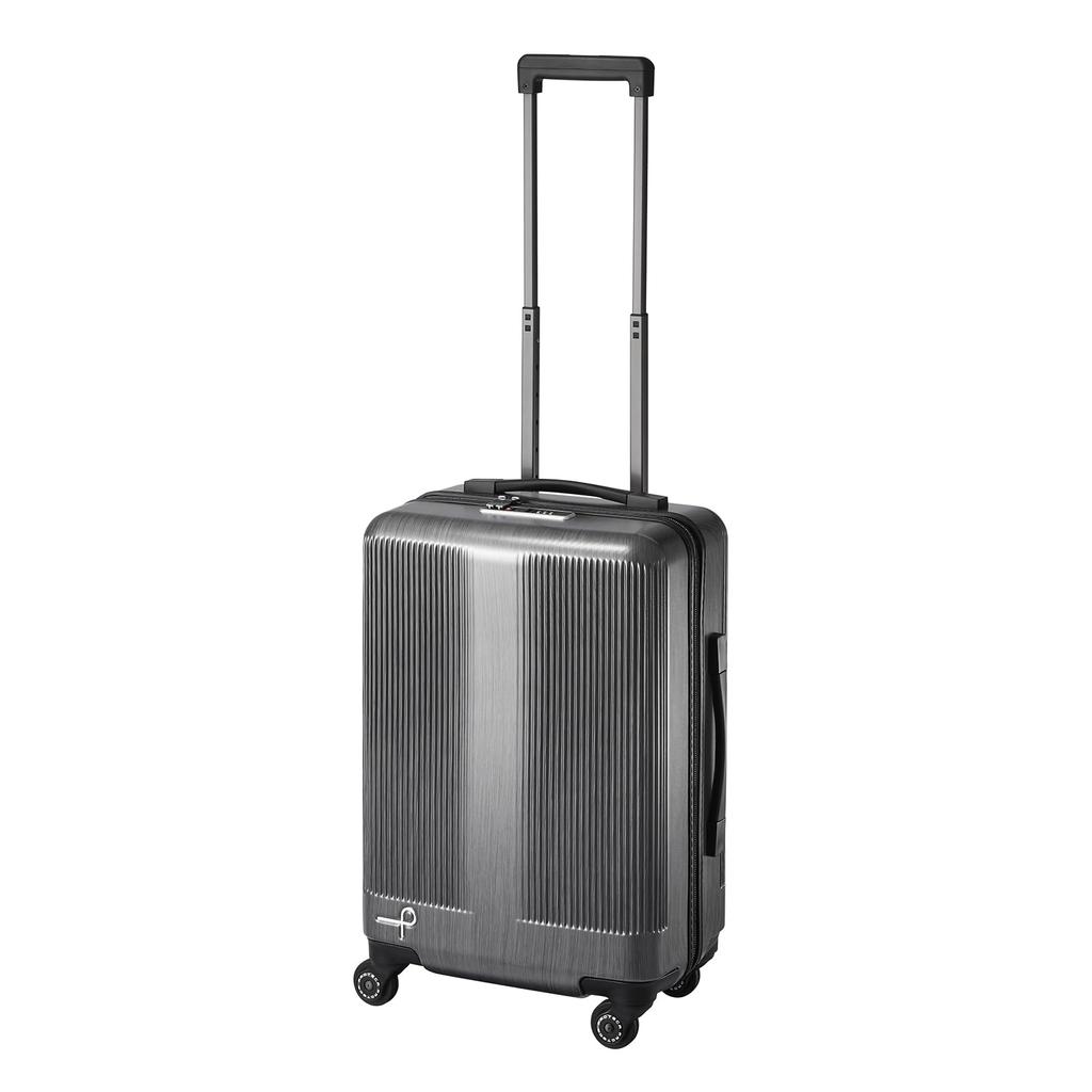 Suitcase S Size 1 Night 2 Days 2 Nights 3 Days 36L 3kg Caster Stopper 10 Year Warranty Made In Japan Carry Case Carry Bag Traction Gunmetal Hairline