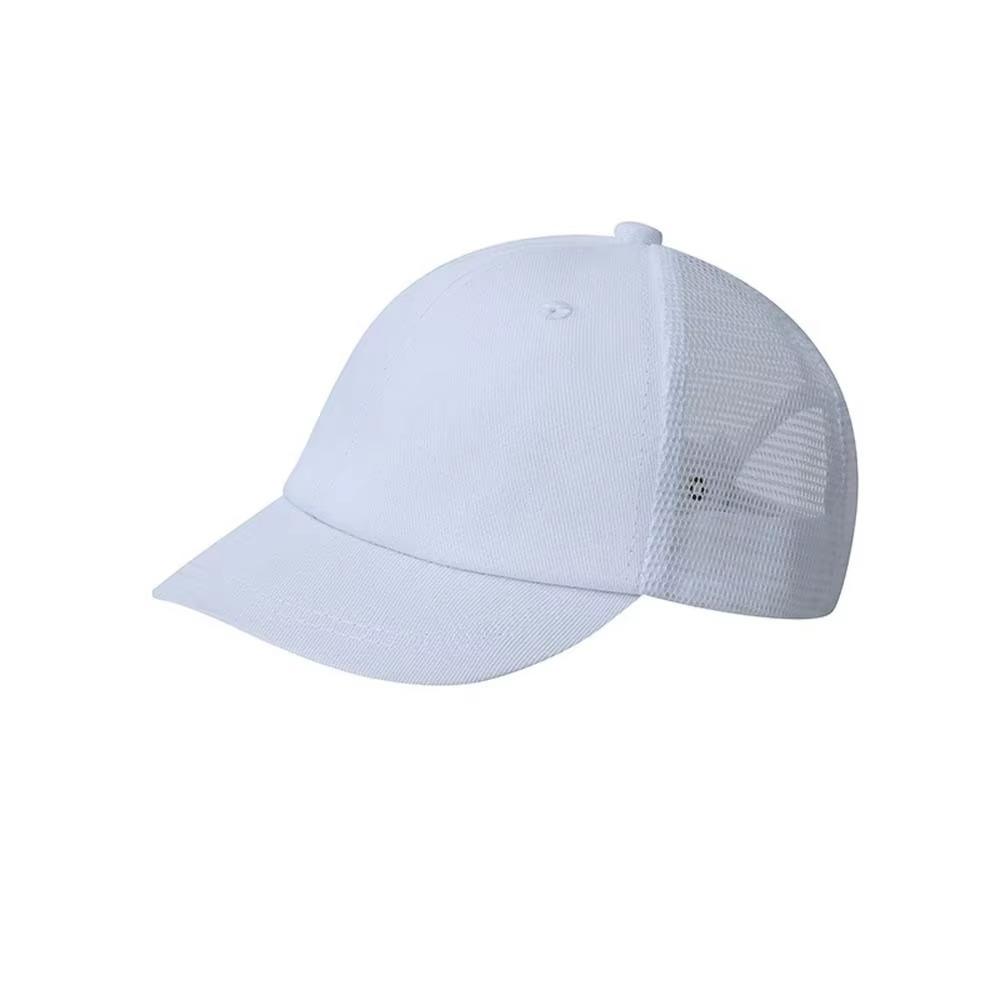 Trendy Short Brim Baseball Cap Breathable Sunscreen Hat Casual Mesh Peaked Cap  Unisex