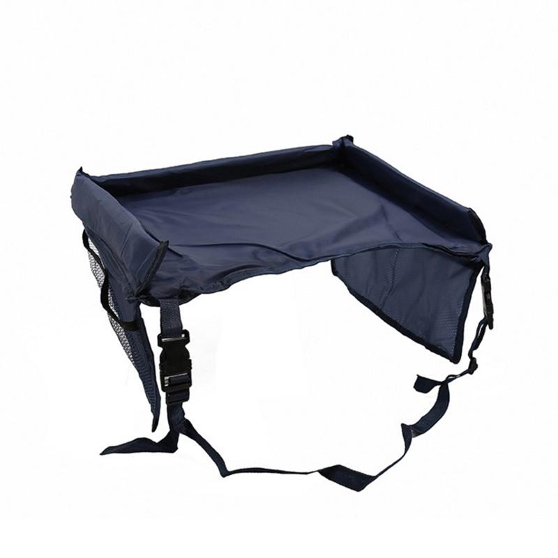 

Детская коляска столик для игрушек столик для салона автомобиля поднос для детей лоток для еды хранение закусок игрушки подстаканник детский автомобильный дорожный поднос темно-синий