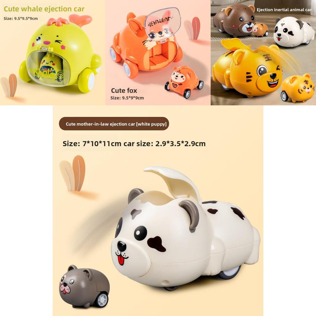 Animal Inertia Toy Car With Launching Function For Kids Play And Development