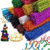 20100 Glitter Chenille Stem Pipe Cleaners For Flowers Plush Metal Foil Colored Stem Wire Sticks Chenillewire For Kids Craft Toy