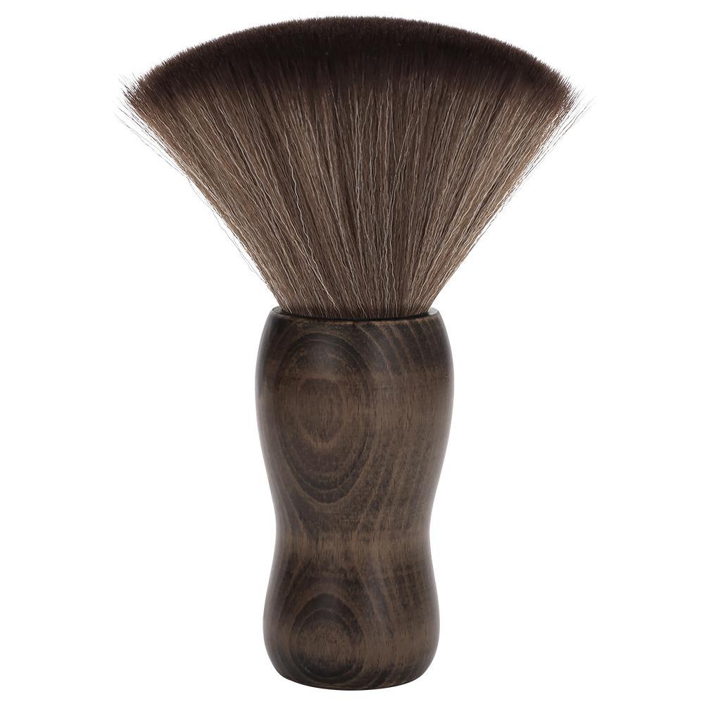 Wooden Handle Salon Brush Soft Brush Hair Cleaning Brush Fashion Barber Brush  Home Use