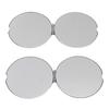 2pcs Stainless Steel Mirror Double Sided Portable Folding Unbreakable Makeup Mirror for Purse Pocket Round 2.6in