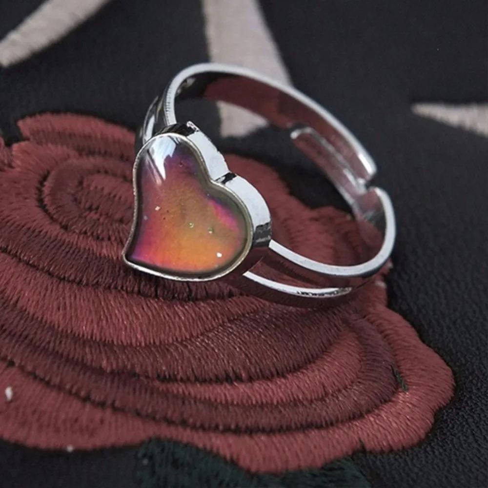 Band Mood Mood Ring Feeling Mood Rings Color Change Adjustable Size for Women Christmas Birthday Gifts for Girl resizable