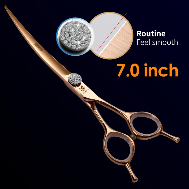 Forbici Professionali Fenice 6.25/6.75 Pollici per Toelettatura Animali con Lama Dentata a Seghetto Forbici per Animali per Cani Gatti JP440C