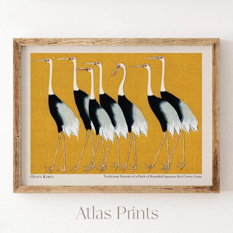 1pc Vintage Japanese Canvas Print, Japanese Wall Art, Home Decor ,Personalized Gift, Vintage Living Room,Bathroom,Kitchen Decor