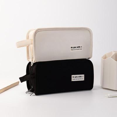 High-Capacity Double-Sided Pencil Case with Dirt-Resistant Mesh – Stylish and Simple for Students